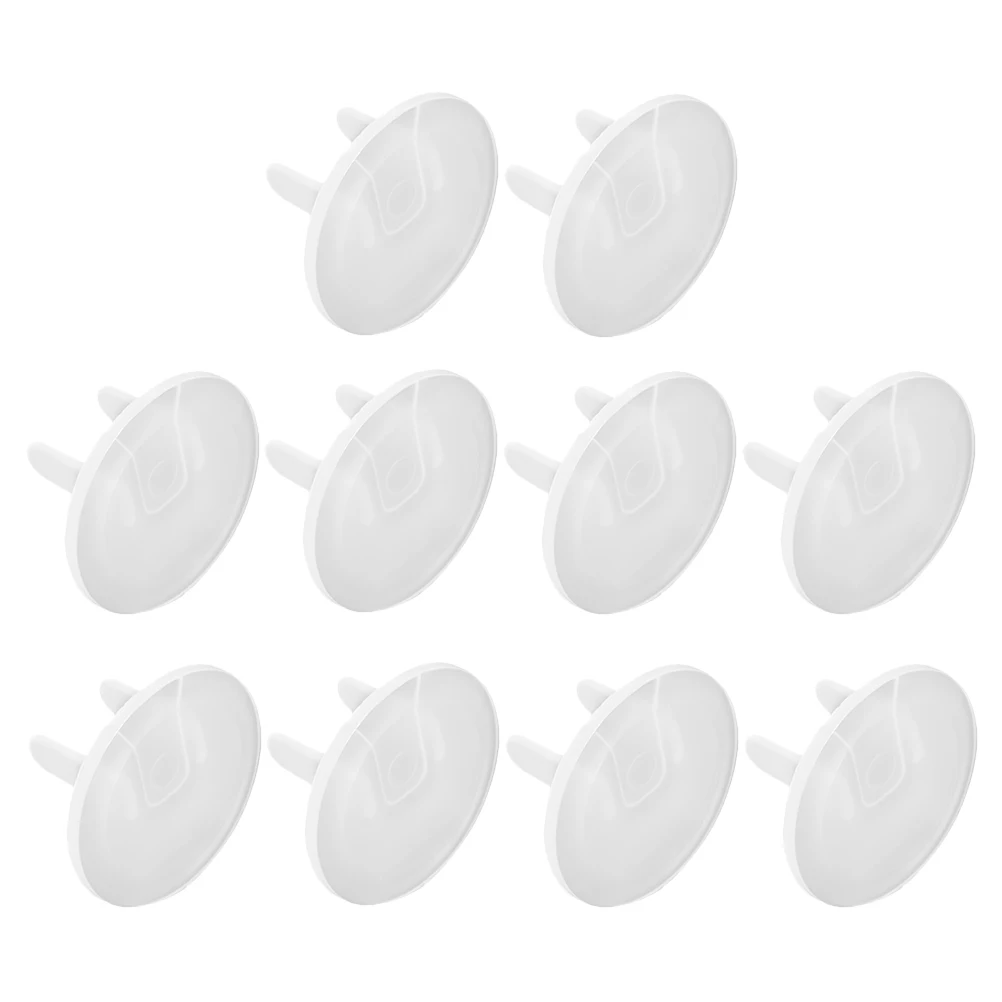 

10pcs Covers Babyproof Child Outlet Safety Covers Transparent Child Safety Plugs Sockets Shock Outlet Plugs Babyproof