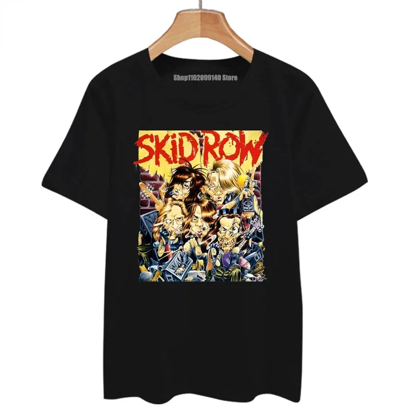 Skidrow T-shirt 90s Vintage Men's Women's Short Sleeve Unisex Gift Casual Street Rock Loose Fashion Top graphic t shirts