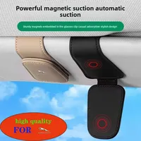 Car Sunglasses Holder Multifunctional Car  PU Leather Sunglasses Clip For Jaguar XF XJ XE S-Type F-Type X-Type F-Pace I-Pace