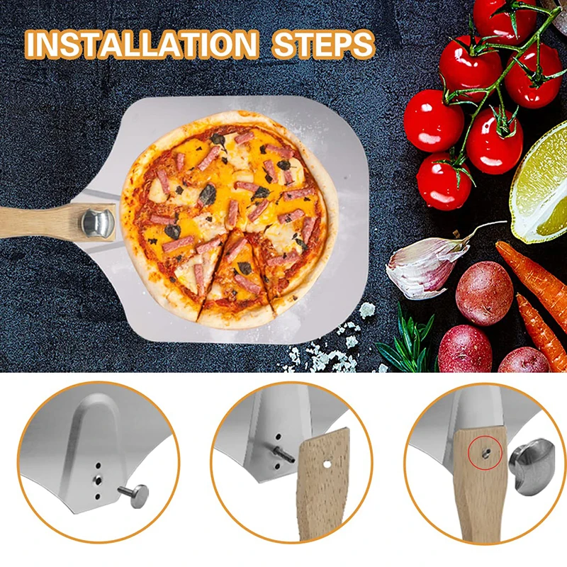 

Stainless Steel Folding Aluminium Pizza Spatulacake Spatulacake Transfer Spatulabaking Pizza Spatulakitchen Spatula