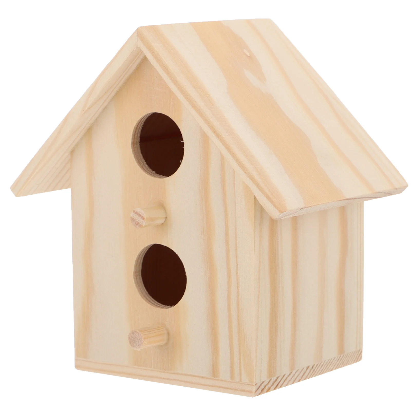 

2 Pcs Wooden Nest Pet Supplies Bird Cage Parrot Accessory Incubation Case Feeders for Outdoors