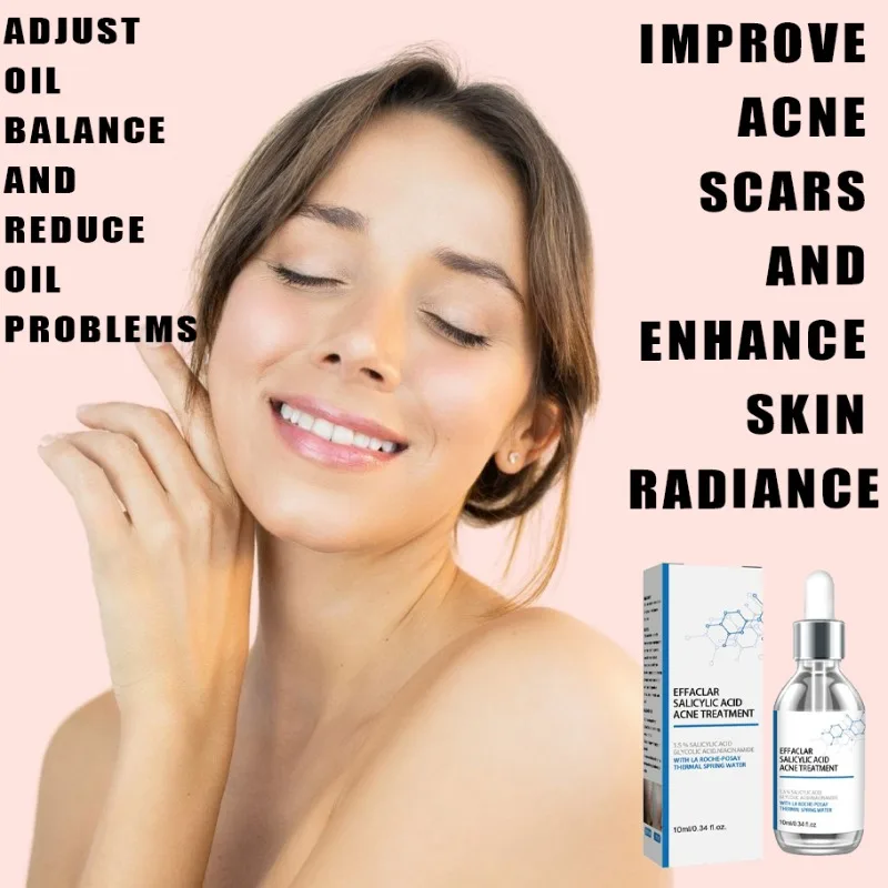 

Anti acne facial essence, smooth skin, collagen, hyaluronic acid essential oil, skin care cosmetics