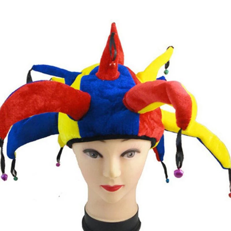 Cosplay Fancy Clown Hat Creative Adult Children Clown Hat Carnival Party  Accessories Clown Decorative Hat Dance Dress Up Props