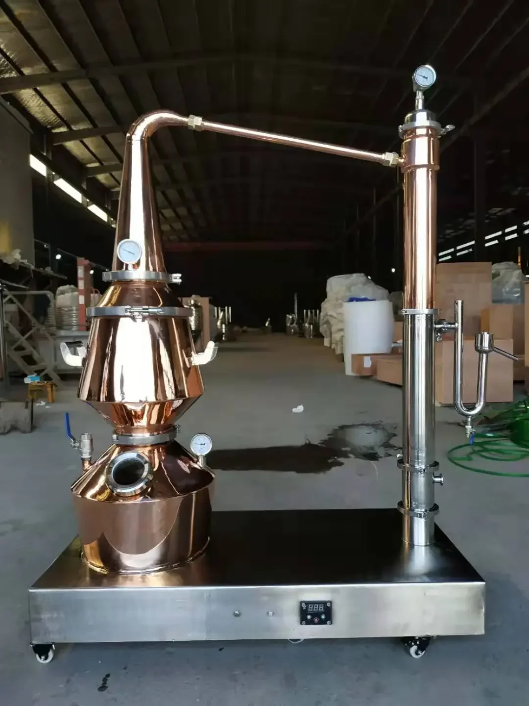 النحاس النبيذ المنزل تجربة الكحول وعاء زهرة المقطر #4