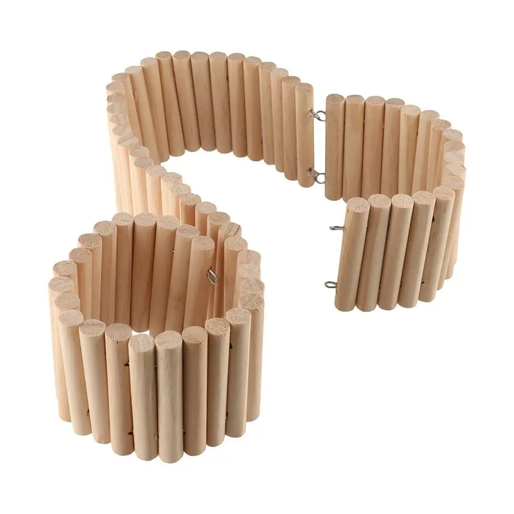 Wooden Hamster Climbing Ladder Bendable Easy To Install Hamster Suspension Bridge Wire Series Connection Cage Decoration