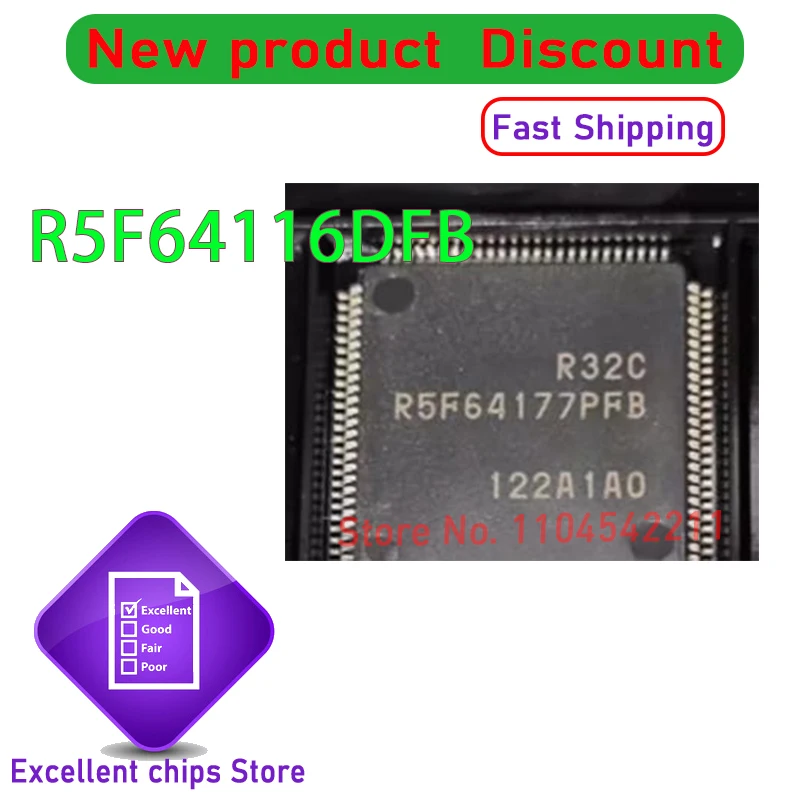 1PCS/LOT R5F64116DFB R5F64116 qfp100  New original