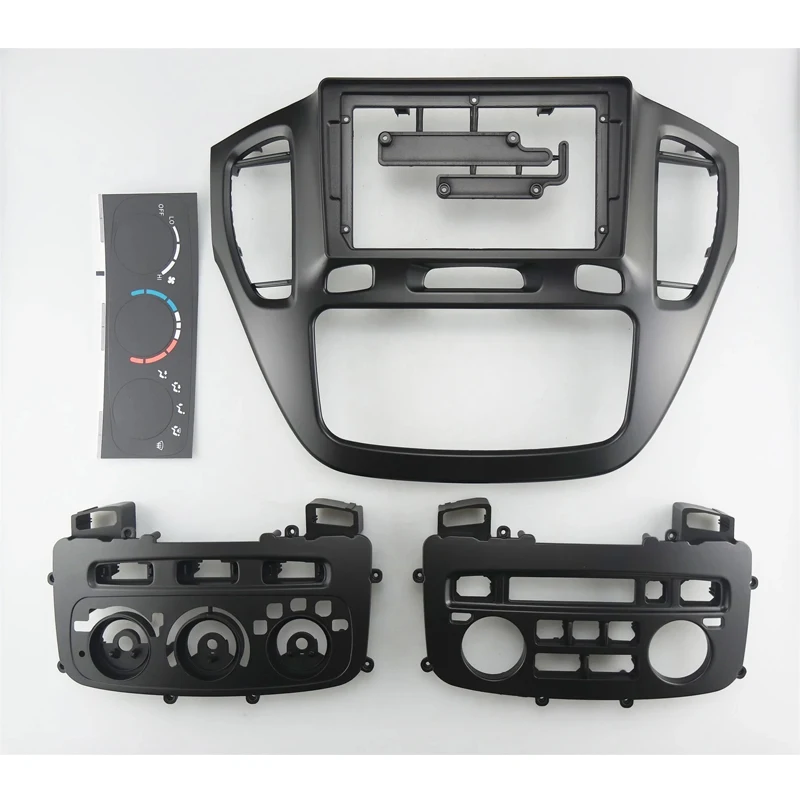 

9 Inch For Toyota Highlander Kluger 2000-2003 Car Frame Plug Audio Fitting Adaptor Dash Trim Kits Facia Panel Radio Player