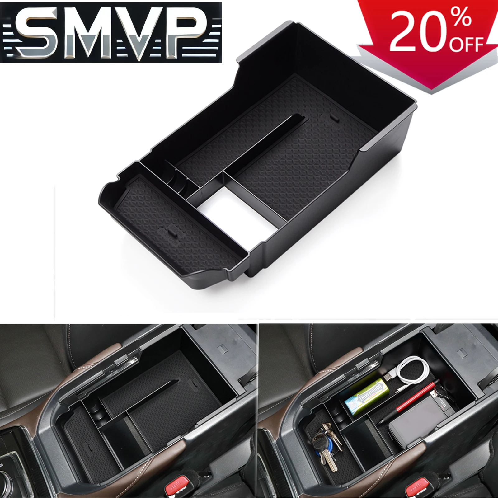 

Fit For Mazda CX-30 CX30 2020 -2024 Center Console Armrest Storage Box Tray Organizer Accessories Tidying