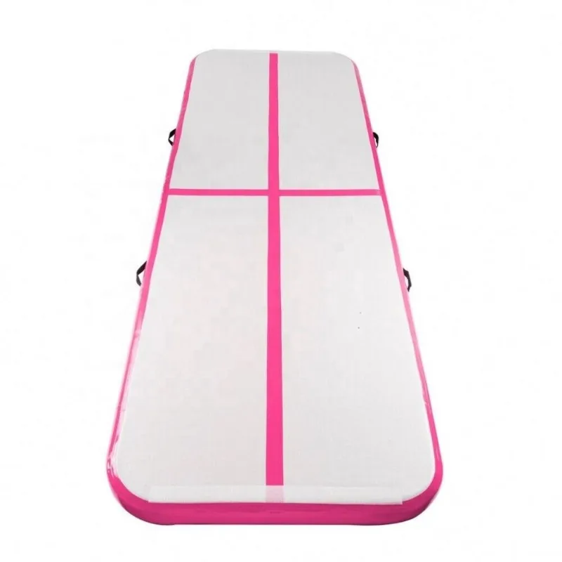

Tumbling Mat Green Pink Yoga Mat Gym Tumble Track Inflatable Gymnastics Mat For Home Gym Training Non-Slip