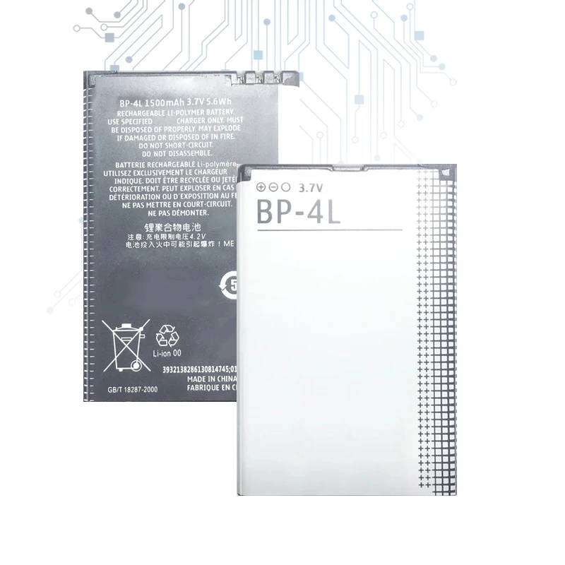 BP-4L BP4L BP 4L 1500Mah Rechargeable Lithium Battery For Nokia N97 E61i E90 E95 E71 6650F N810 E63 E72 E52 E55 E6-00 Batter