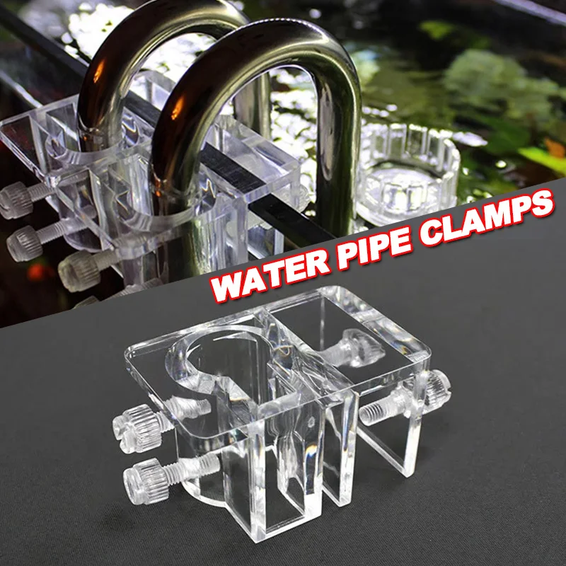 Acryl Wasser Rohr Klemmen Aquarium Aquarium Glas Rohr Einlass Auslass Halter Feste Klemmen Anlage Zubehör Clip Lilie Teile