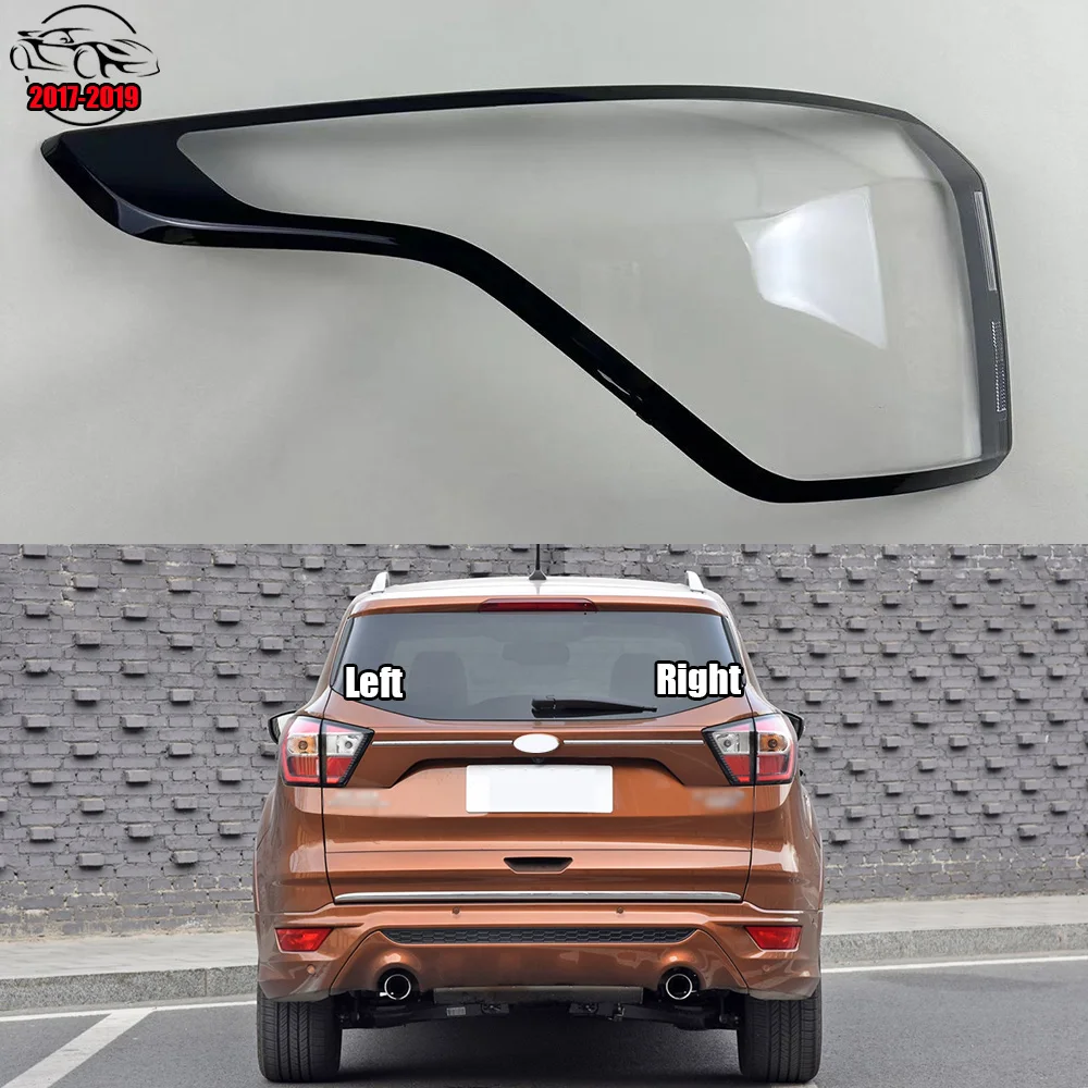 For Ford Kuga 2017 2018 2019 Car Rear Taillight Shell Brake Lights Shell Replace Auto Rear Shell Cover Mask Lampshade