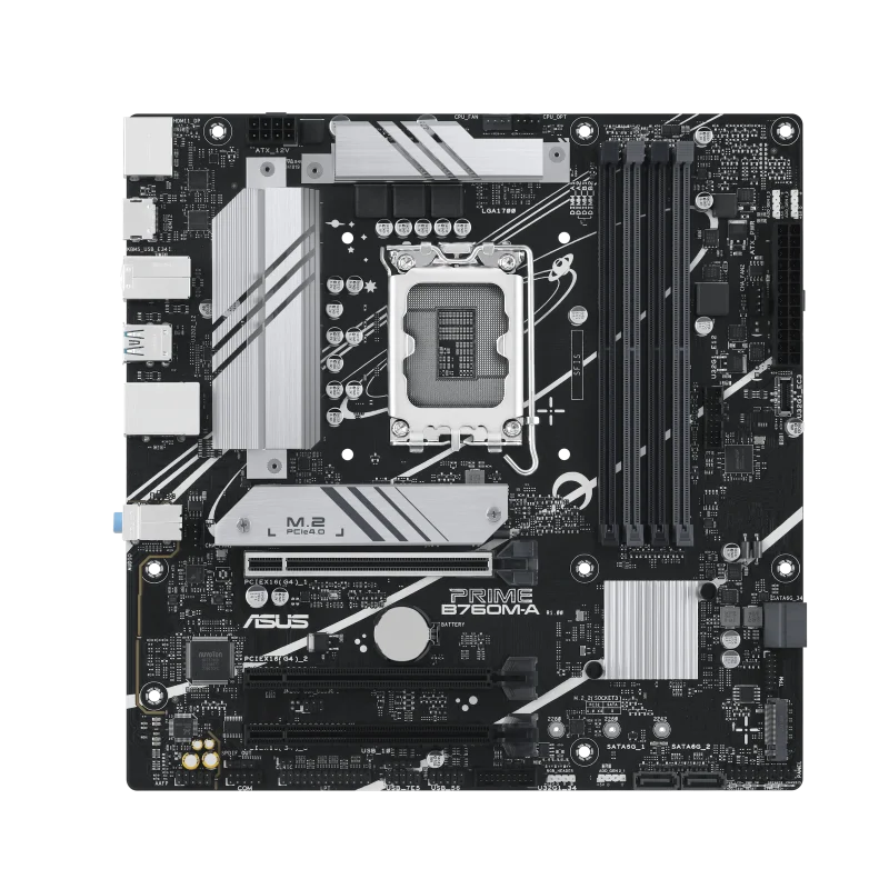 

ASUS PRIME B760M-A Motherboard Intel B760 LGA1700 DDR5 128GB M.2 mATX support I9-14900 i9-13900 i5-12600 i9-12900 cpu used