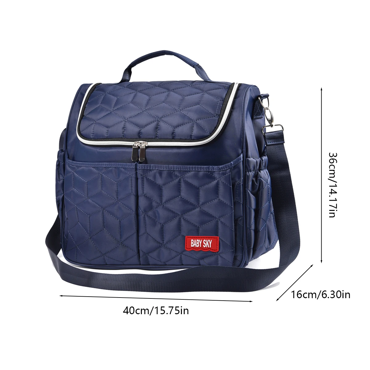 New Fashion High end Diamond Quilted One Shoulder Mommy Bag Multi functional high-capacity diagonal Maternal and baby diaper bag