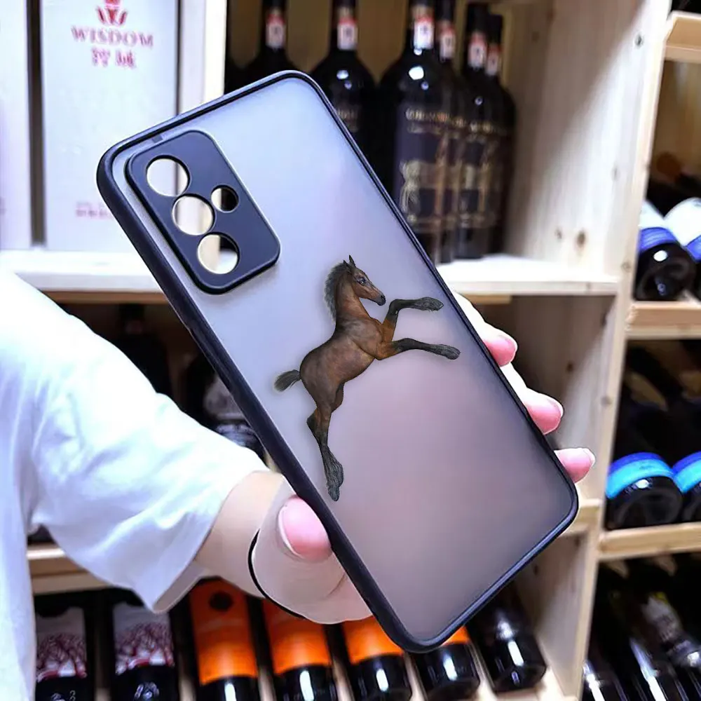 Shen Jun's Pony Horse Matte Phone Case for OPPO A95 A94 A93 A92 A78 A74 A73 A72 A57 A55 A54 A53 A17 A16 A15 5G Case Funda Shell