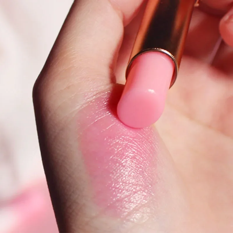 6 cores bálsamo labial cristal mudança de temperatura batom menina hidratante longa duração brilho labial maquiagem cuidados com os lábios reparação cosméticos