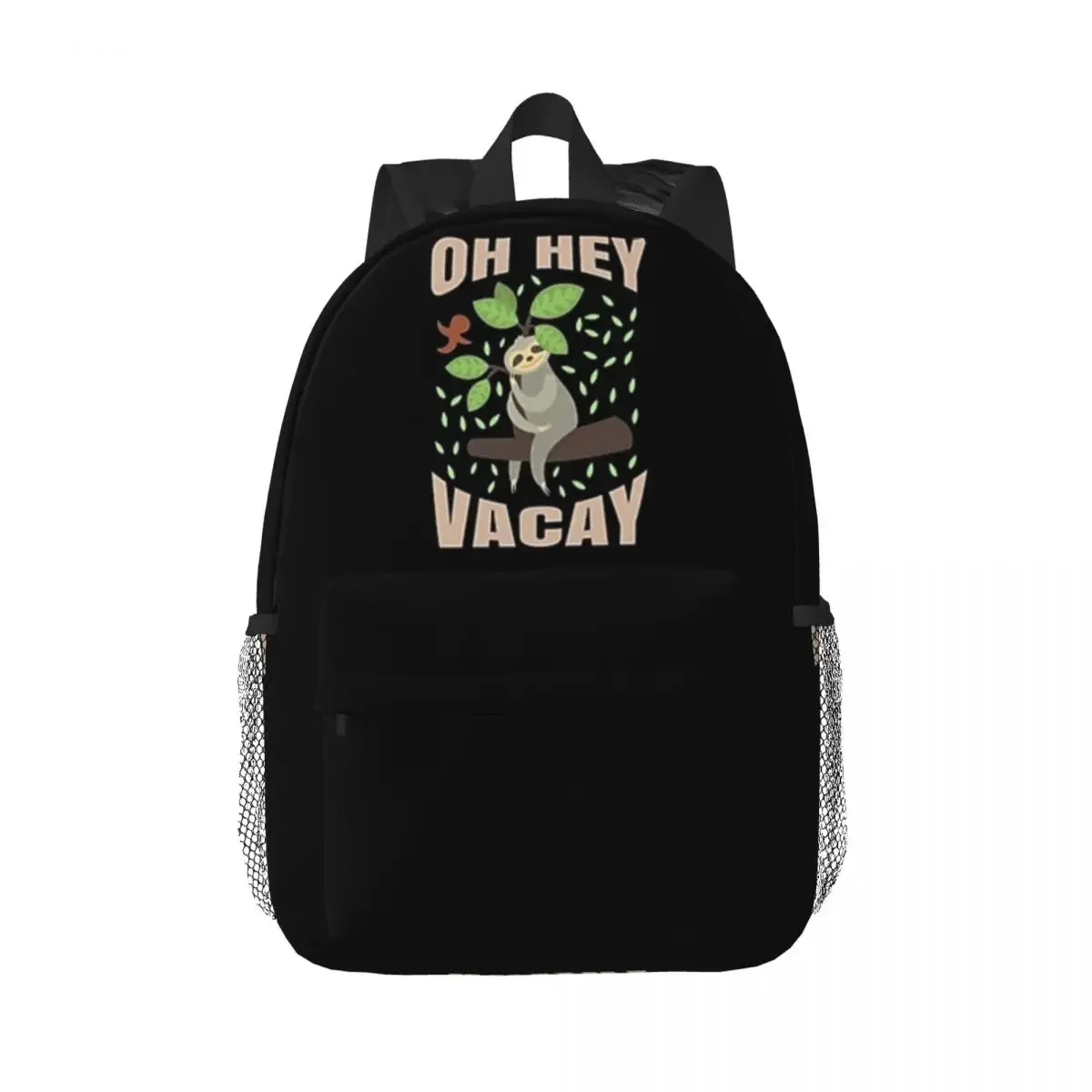 

Sloth Oh Hey Vacay Backpacks Teenager Bookbag Cartoon Students School Bags Travel Rucksack Shoulder Bag Large Capacity