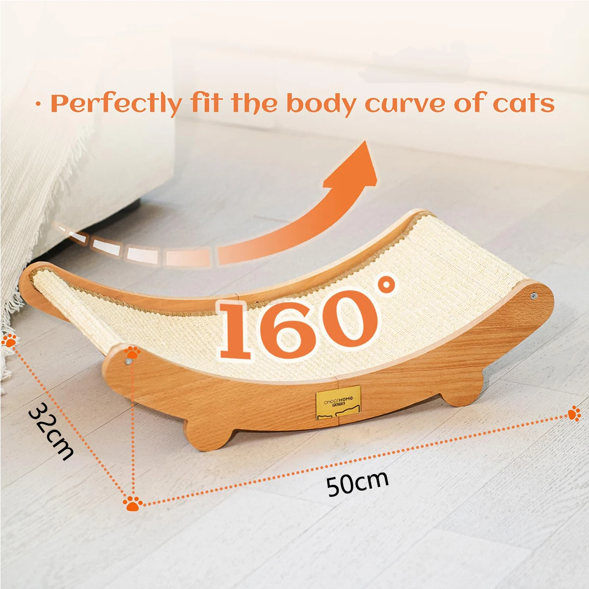 Wooden Cat Scratching Pads Multifuction Cats Sleeping Bed Detachable Wear-resistant Cat Scratch Board Kitten Grinding Cats Toys image 4