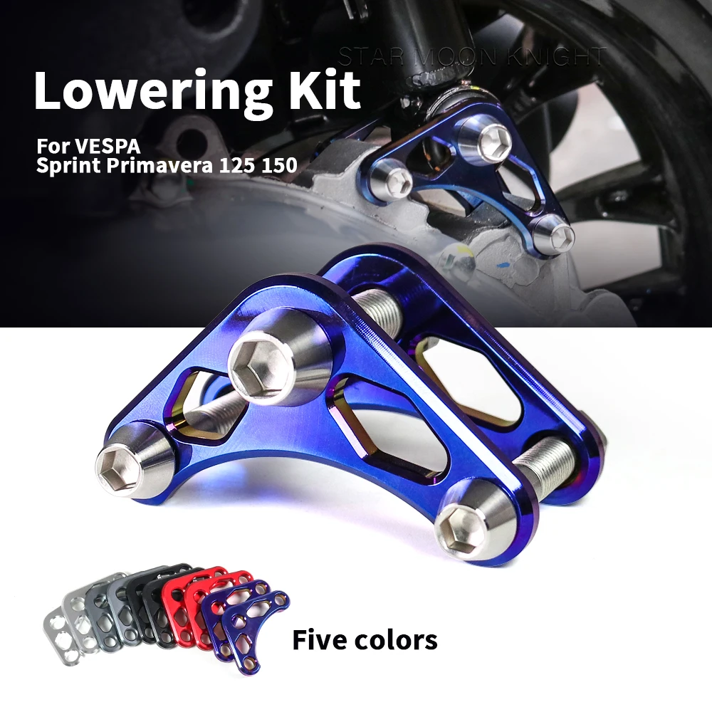 

New Motorcycle Accessories 2-3cm Lowering Kit Rear Seat Body Lower Bracket For VESPA Sprint Primavera 125 150