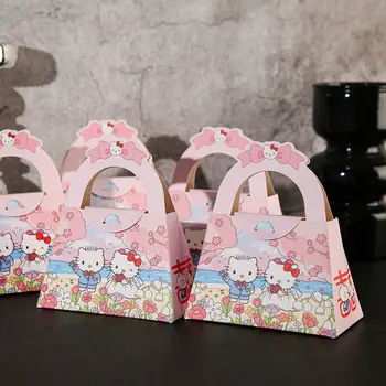 新款Hello Kitty糖果盒 可愛卡通婚禮糖果盒 Hello Kitty手提糖果袋 女孩禮物 派對用品 10 最佳銷售 Hello Kitty婚禮 - №8