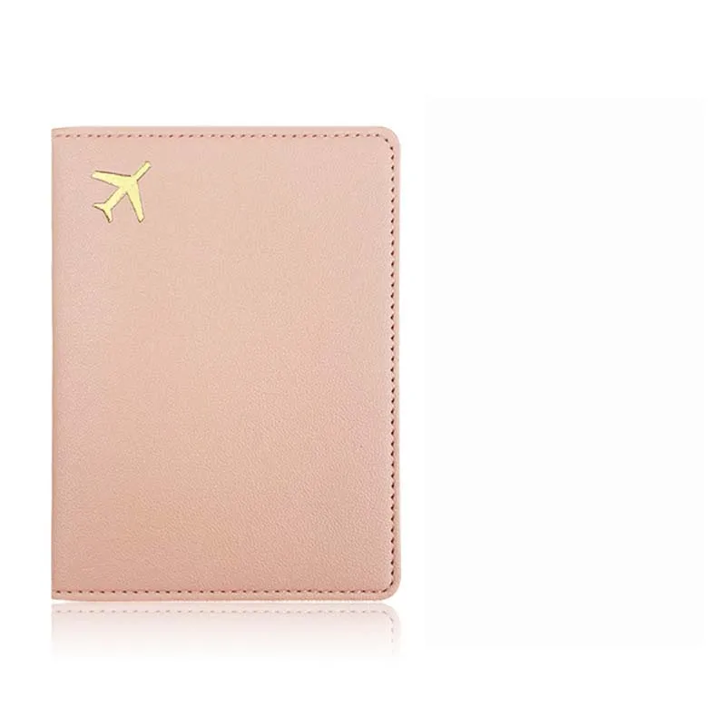 Fashion Airplane Travel Passport Cover for Women Travel Passport Case Leather  Passport Wallet Purse Girl Passport Holder