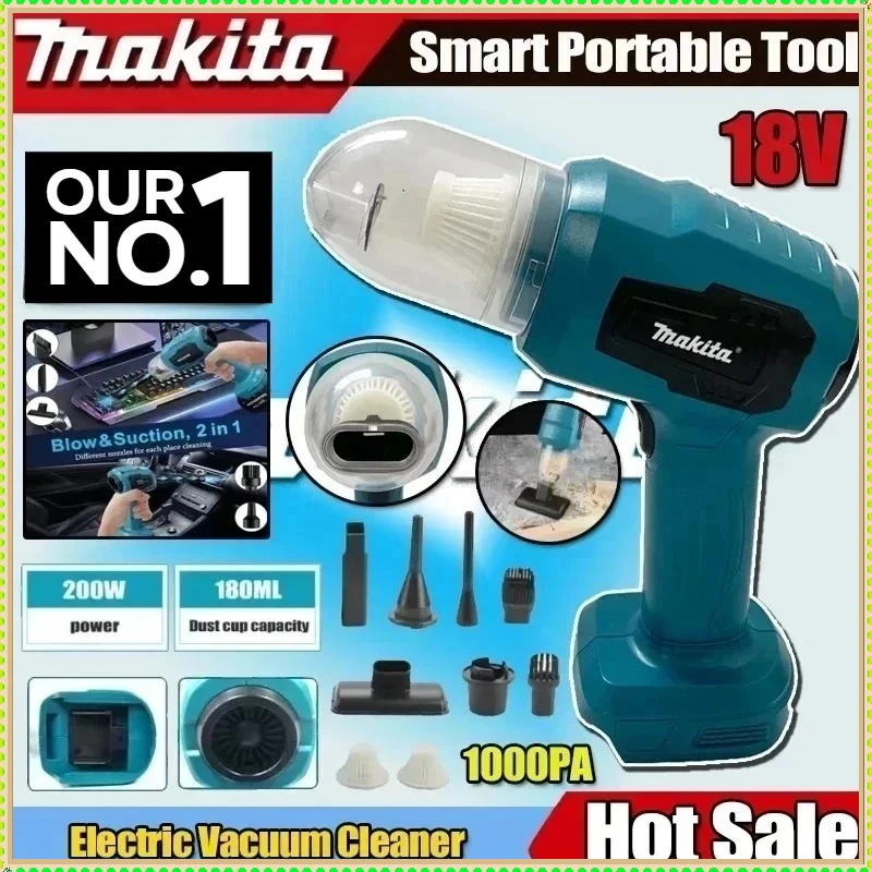 

Makita Mini Car Vacuum Cleaner Multifunction Handheld Rechargeable Dust Collect Tool For Makita 18V Battery Power Tools