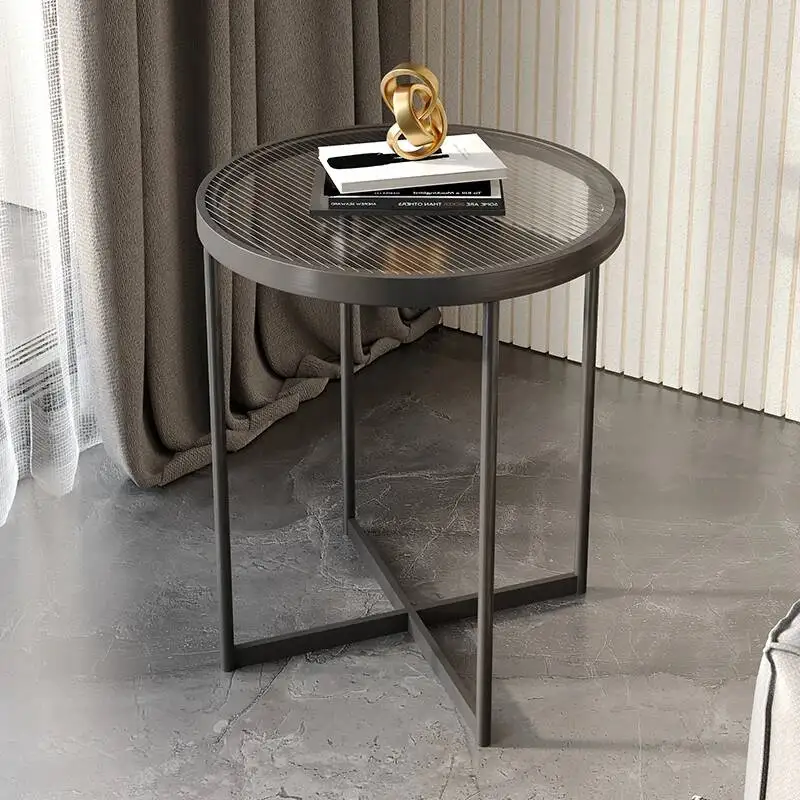 Loft Modern Nordic Coffee Table Bed Lamp Round Legs Metal Living Room Coffee Tables Salon Minimalist Orta Sehpa Furniture OA50CT