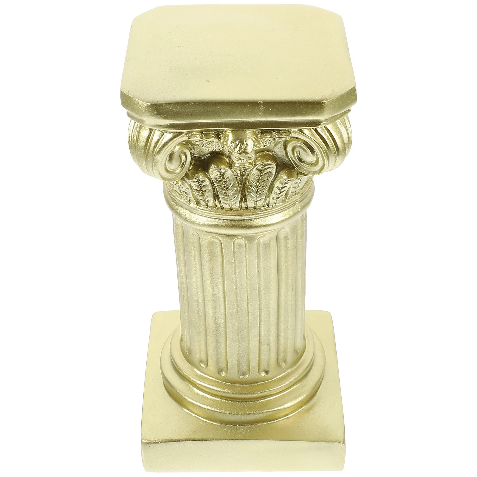 

1Pcs Marble Pillar Shaped Candleholder Elegant Resin Holder for Tabletop Garden Decor Festive Party Lighting Exquisite