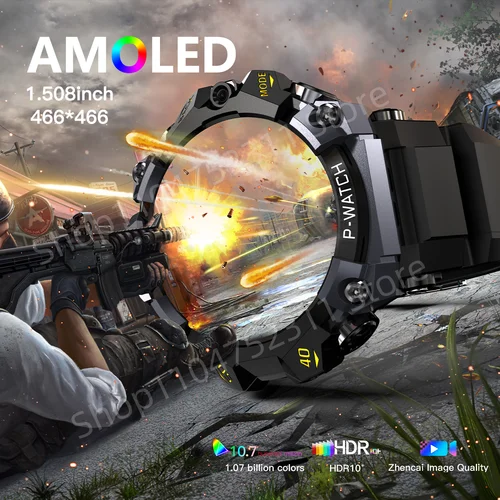 Imagen 2 del producto Q668 Smartwatch 5G sistema Android 1,508 pulgadas 466*466 pantalla Amoled 800W cámara Dual reloj inteligente de moda versión Global hombres mujeres