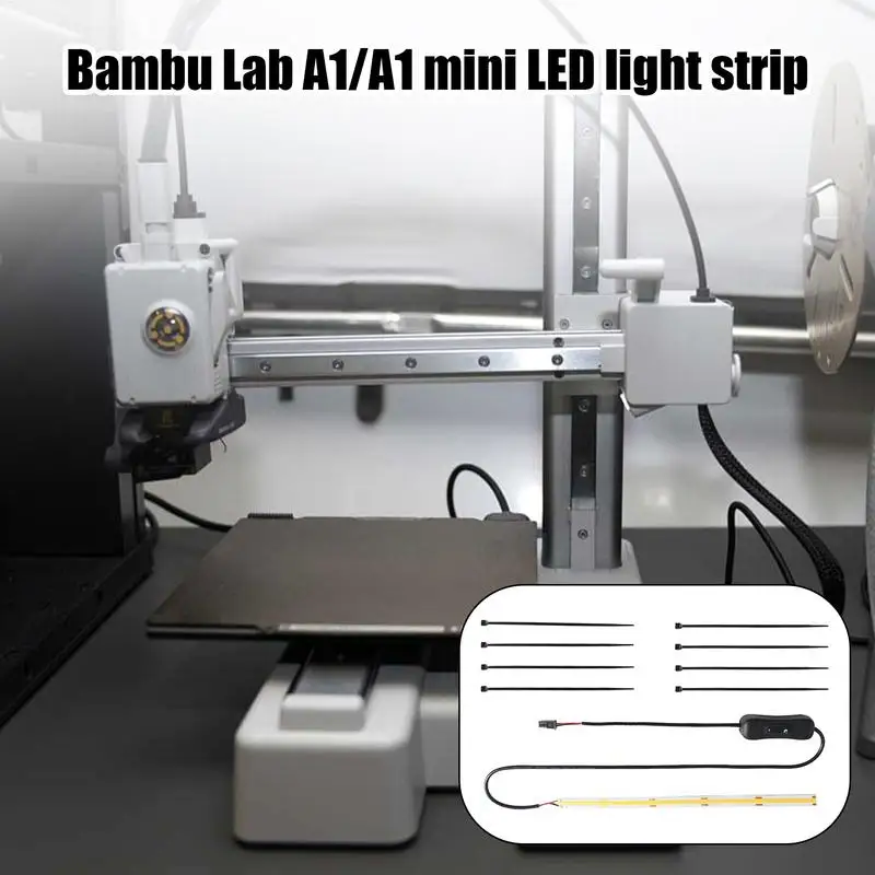 For Bambu Lab A1/A1 Led Light Strip For 3D Printers Led Light Strip With High Brightness Lights Accessories 3D Printer LED Light