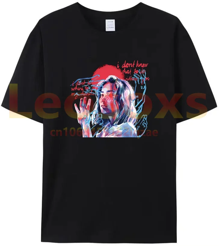 

TEW Men's Summer Mitski 100% Cotton T-Shirt Women's Loose and Trendy Short Sleeve