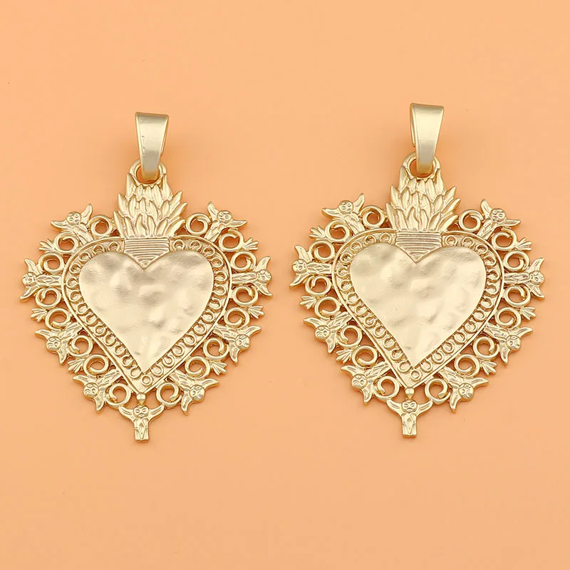 1 x Matt Gold Bohemia Large Irregular Charms Pendant for Handmade Necklace Jewellery Making Accessories