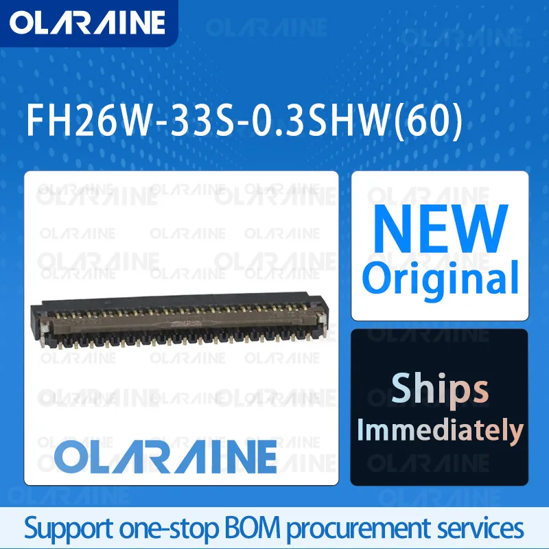 

20/50/100Pcs FH26W-33S-0.3SHW(60) 100% brand new originalFFC & FPC connector33 Position200 mA