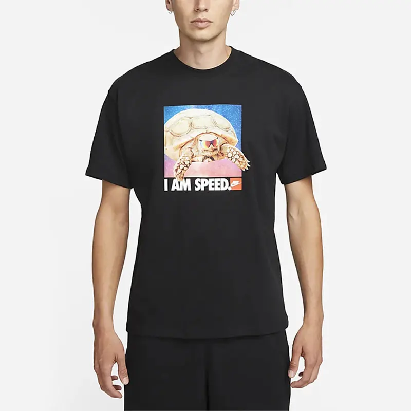 

Оригинальная новая мужская свободная дышащая спортивная футболка Nike с принтом и короткими рукавами FD1351-010