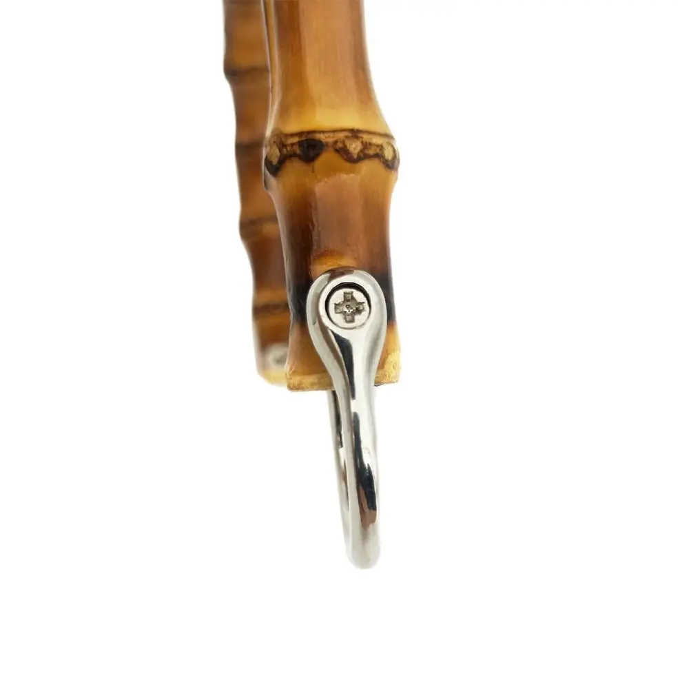 New Detachable Bamboo Purse Handles With Buckle 15.5CM Handbag Band Handle U-Shaped Shoulder Bag Strap Gift Box