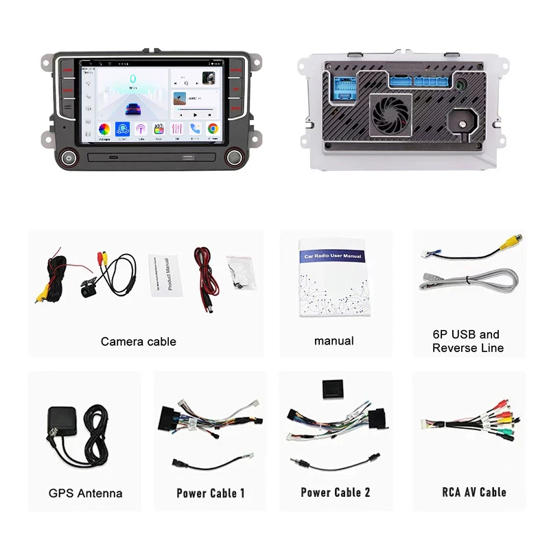 7 "Apple Carplay Android Auto 4 64Gb Autoradio Radio Head Unit Voor Vw Kever 2012-2019 Touchscreen Gps Fm Bt - afbeelding 1