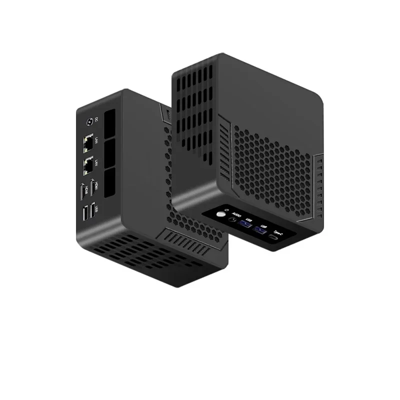 Solid Mini PC TOPC AMD R-yzen 9 8945HS R7 8845HS USB4.0 2x LAN 2xDDR5 PCIe4.0 Windows11 Pocket Gaming Mini Computer WiFi6E