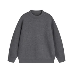 Men Korean Fashion Sweaters Solid Color Oversized Sweater Men Long Sleeve Shirts Autumn Winter Clothing Men Streetwear Pullovers