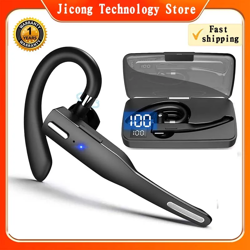 

Bluetooth 5.3 Wireless Headset ENC Dual Microphone CVC Intelligent Noise Reduction Business Driving Earbuds for All Smart Phones