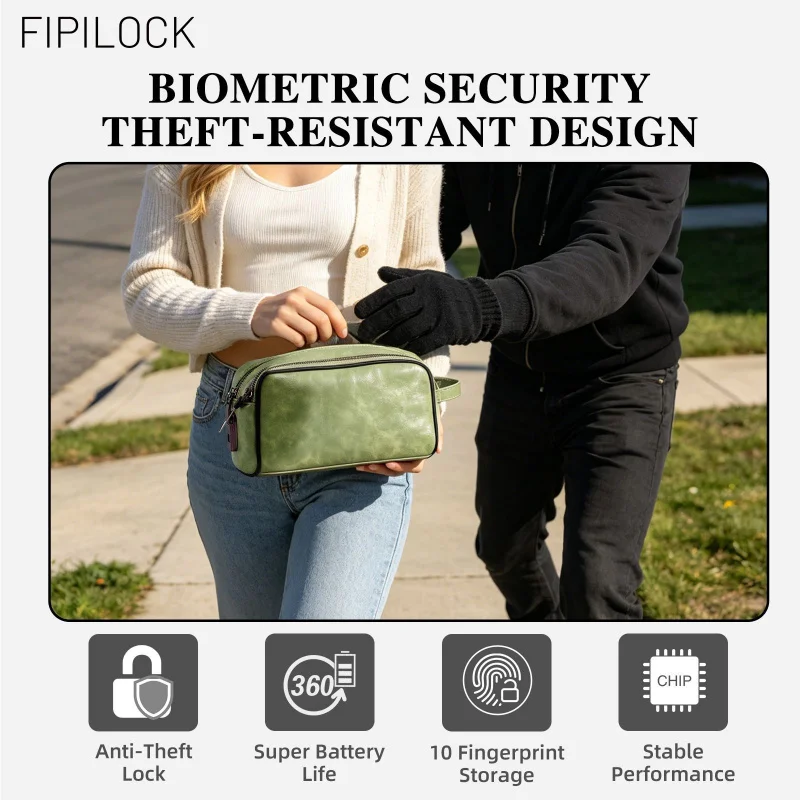 Fingerprint Pouch Fashion Storage Bag for iPhone Cable Waterproof Organize Bag for Power Bank Gadgets сумка - view 3