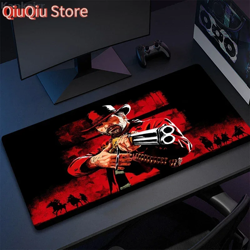 Grand tapis de souris de jeu Red Dead Redemption, pour ordinateur de Gamer, pour ordinateur portable, pour clavier, bureau