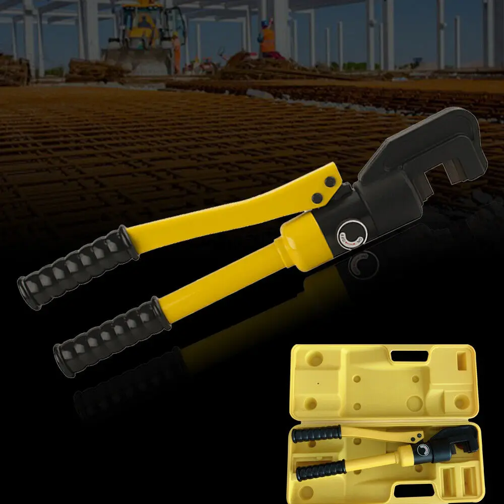 8 Ton Professional Hydraulic Rebar Cutter Hydraulic Rebar Scissors with Box Steel Bolt Chain Cutting Tool 4mm to 16mm