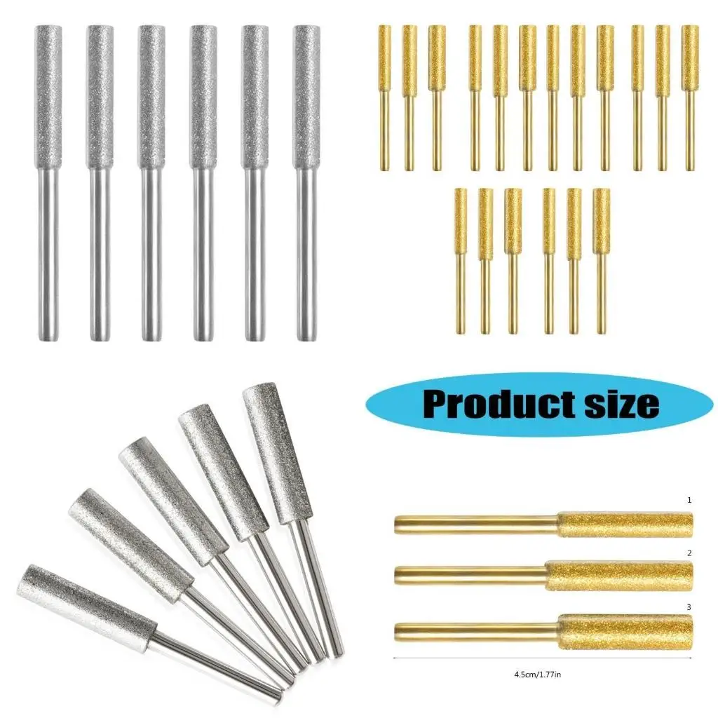 

Y1UD Durability Chainsaw Chain Grinders Diamonds Chainsaw Sharpener Grinding Bit for Enthusiasts Professional Woodworkers