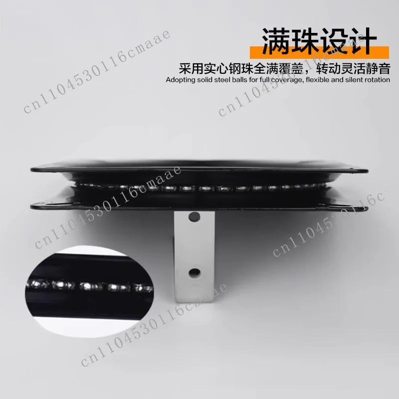 Thickened full bead base square turntable, dining table turntable rotating base bar chair bookcase TV metal turntable