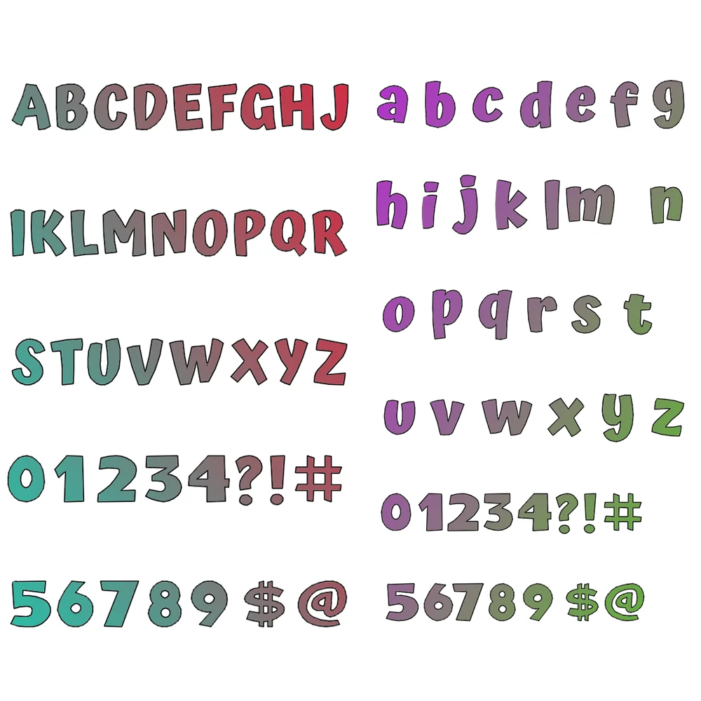 Letters And Numbers New Wooden Cutting Dies Scrapbooking DIY Suitable For Common Die Cutting Machines On The Market