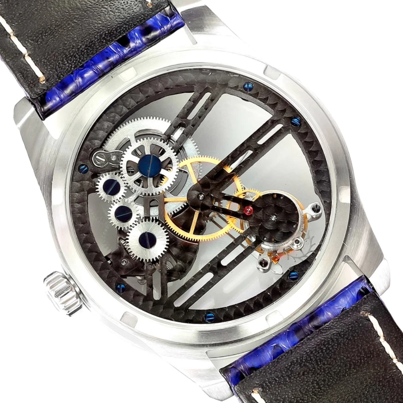 

Intangible Cultural Heritage Lacquer Watch Luodian Craft Customized Wheel of Time Hollow Tourbillon Automatic Mechanical Watch