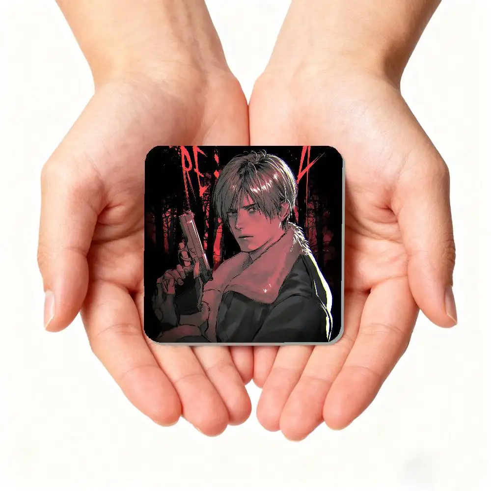 Leon Kennedy-S Refrigerator Magnet Square Stickers - Can Be Used To Personalize Home Decoration And Are Ideal Keepsakes Or Gifts