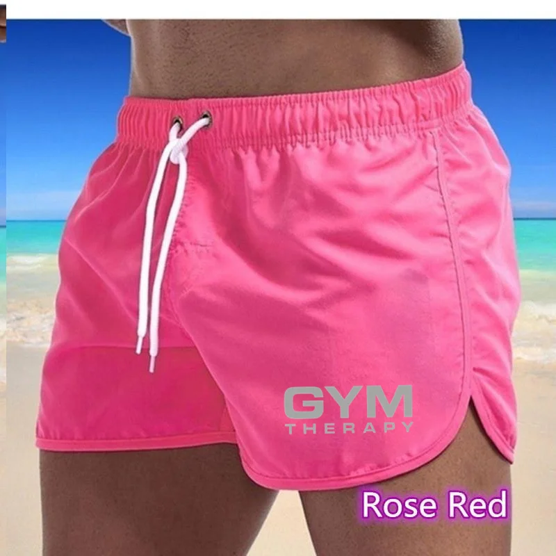 2026 Summer New Men's Swimsuit Shorts Beach Wear Sexy Low Waist Breathable Surfing