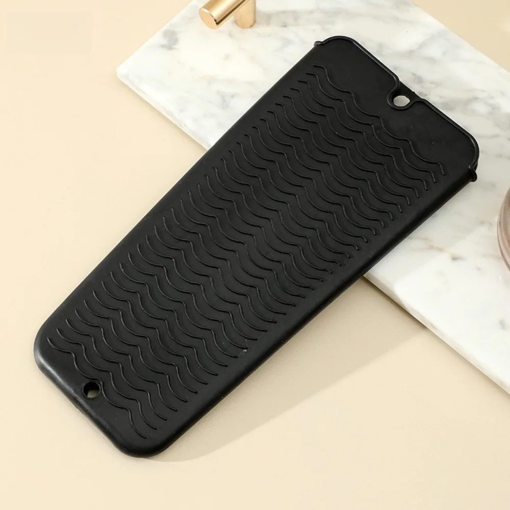 Silicone Hair Straightener Pouch Multifunctional Non-Slip Heat Curling Pouch Multi Color Foldable Curling Iron Insulation Mat