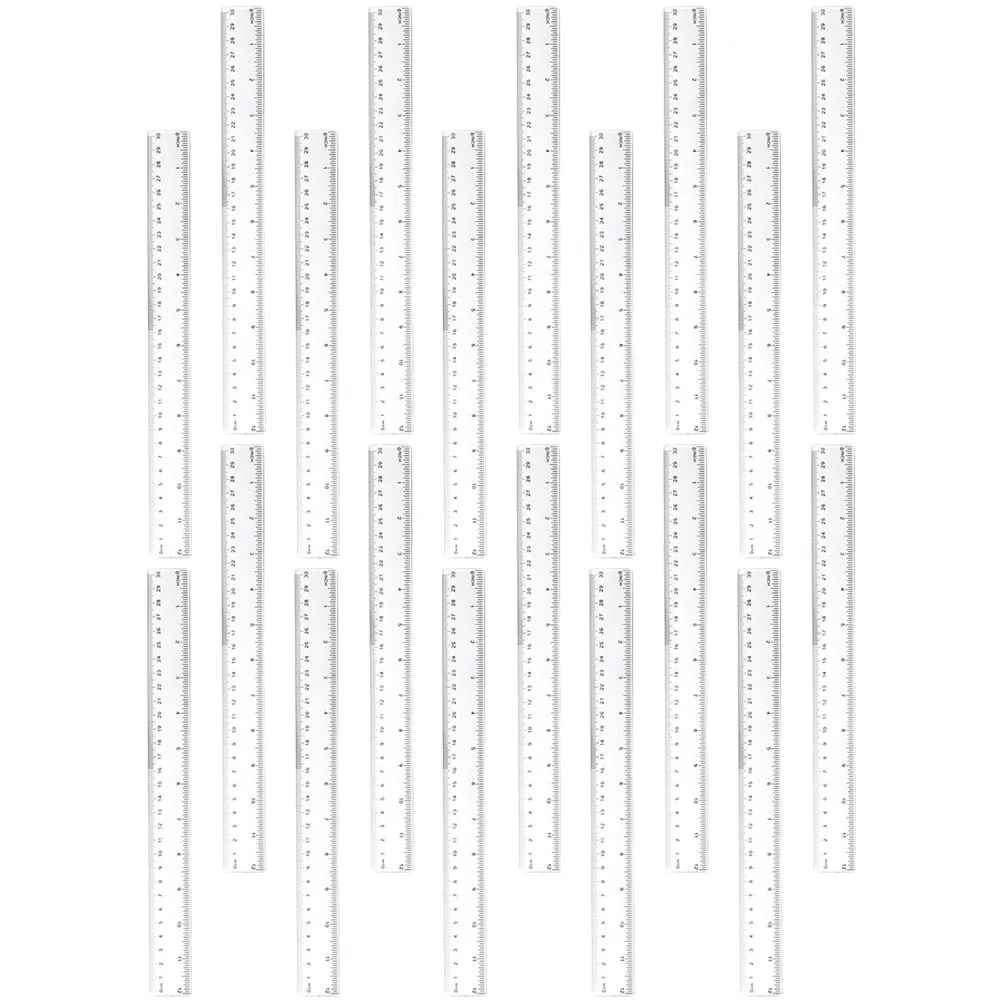 50pcs 30cm 2 8cm Wide Transparent Ruler Precise Measuring Tool Drafting Drawing Student Stationery Office Supply